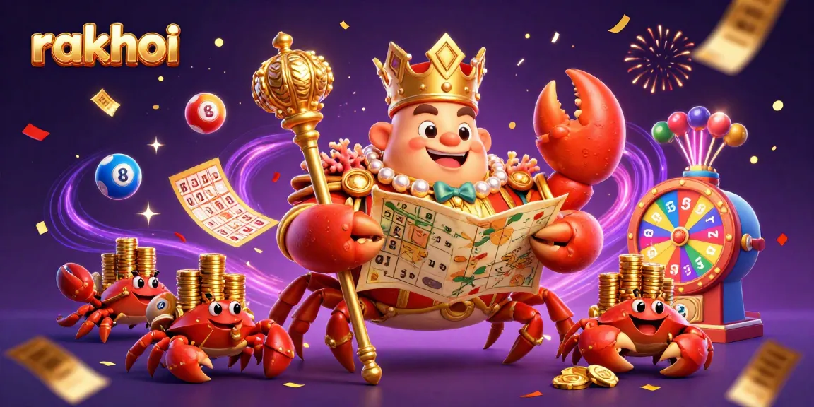 Experience the thrill with rakhoi's golden crab emperor amidst a vibrant lottery celebration!