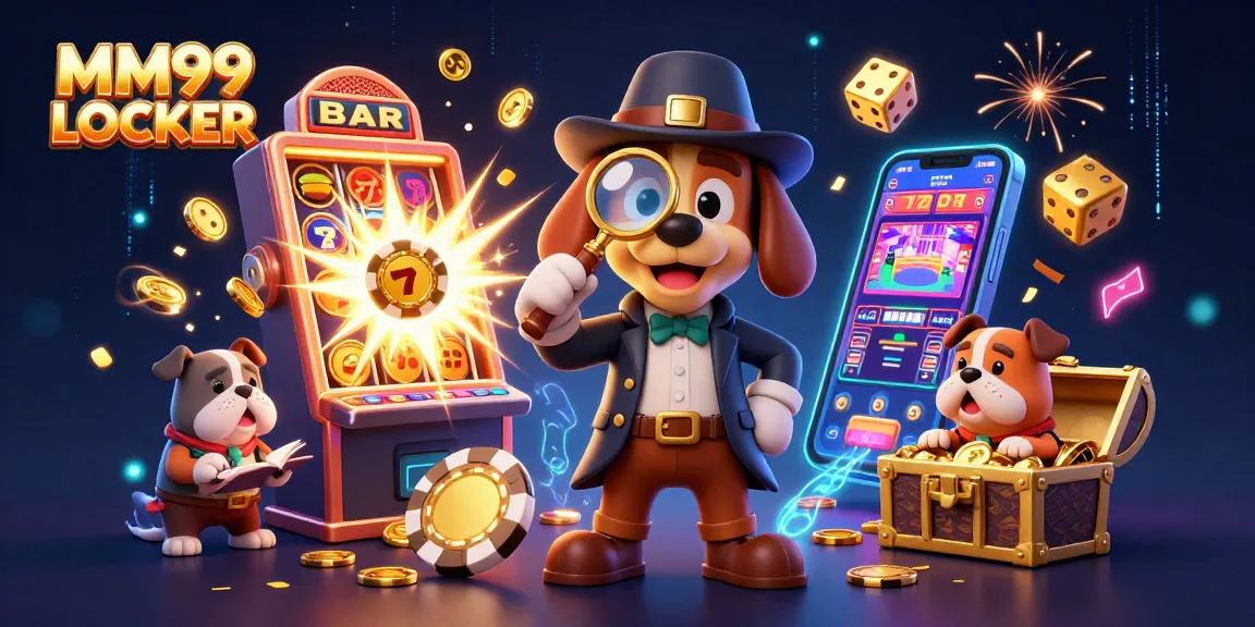 Engage in thrilling adventures at MM99 LOCKER featuring 3D animations of detectives, jackpots, and casino excitement.